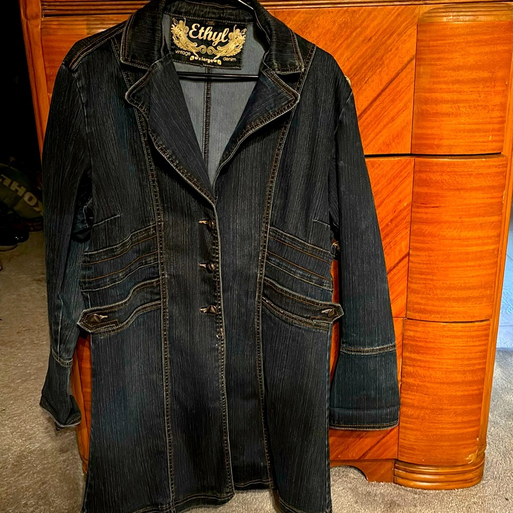 ethyl vintage jean three-quarter coat